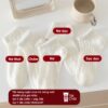 Tất Cotton Nữ Cổ Ngắn Mỏng Mát Mùa Hè Màu Trắng Dệt Nổi Họa Tiết Nơ